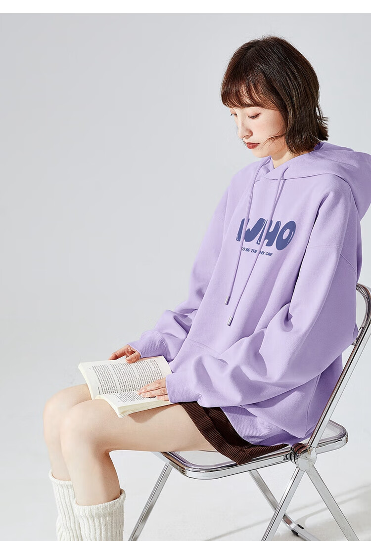 TonLion Autumn And Winter Women's Knitted Hoodie with Front Text, Versatile, Youthful, Fashionable Korean-Style Trendy Hooded Sweatshirt for Wome 25