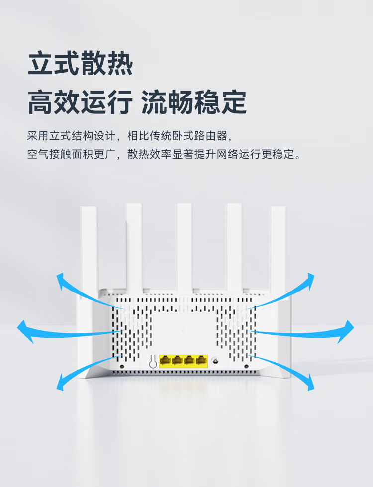 Tenda Router [Gigabit WiFi 6 + Wall-Penetrating] Wireless AX3000 Signal Amplifier, Signal Booster for Home Use, Yunxiao White, Floor-Standing 7