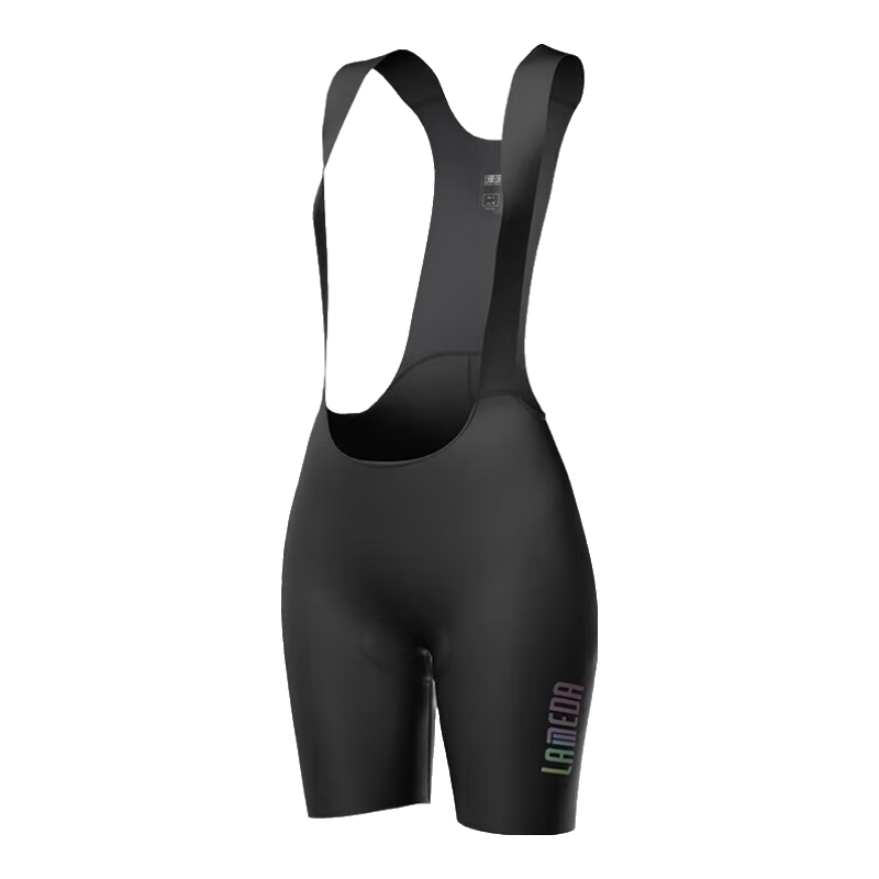 Lameda Women's Cycling Shorts, One-Piece Bib Shorts, Summer Professional Road Bike Star And Moon Bib Shorts, Black, XL