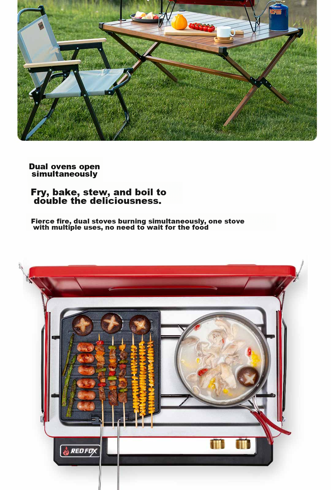 E-Rover Portable Camping Stove for Outdoor Cooking And Barbecue, Gas Stove, Butane Stove, Camping Cookware, Portable Cooking Equipment 3
