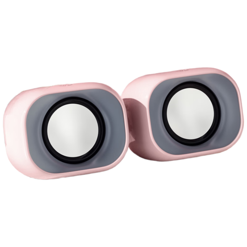 HP DHS-2111 Wired Speaker Mini Soundbar for Mobile Phones, Multimedia Desktop, Laptop, Desktop Subwoofer Pink