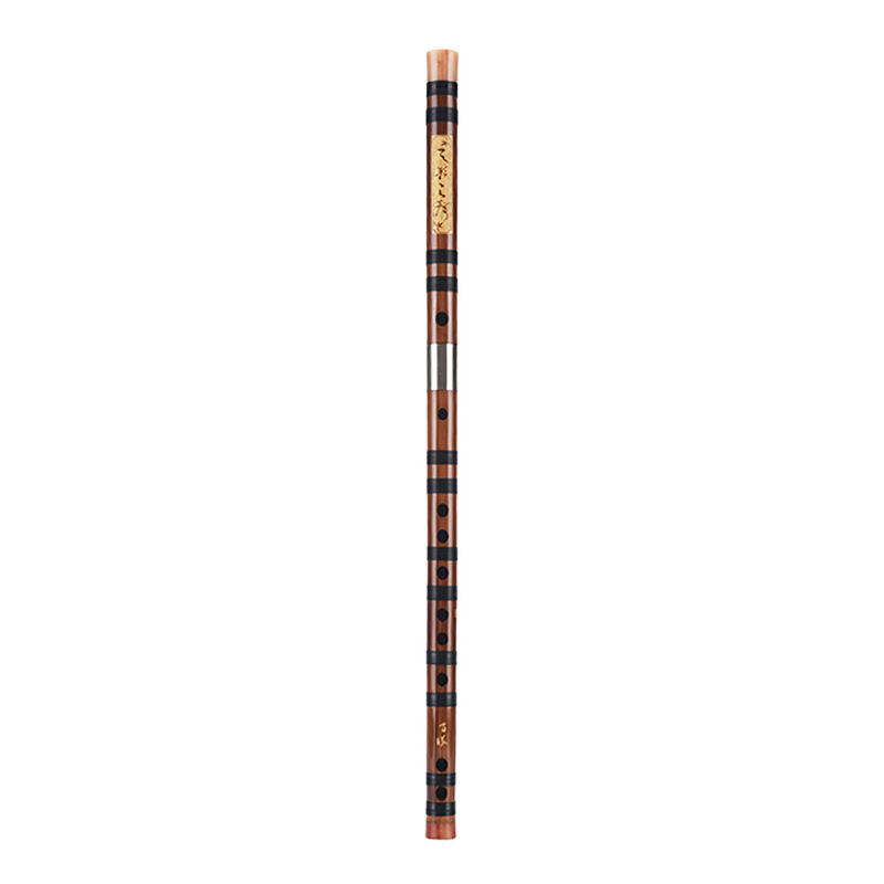 BAINUO Professional D Key Bamboo Flute for Beginners Adult Transverse Flute Student Grading Instrument with Blowing Aid