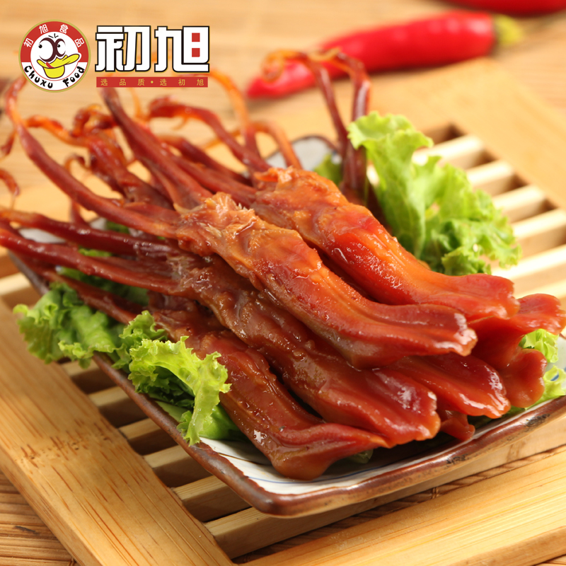 初旭食品（chuxufood） 温州酱鸭舌68g卤香味  温州特产卤味鸭舌头肉干肉脯休闲小吃