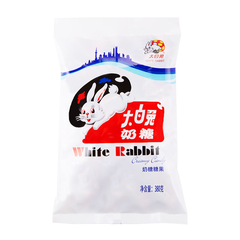 大白兔奶糖经典原味380g约69颗【中华老字号】 童年回忆 休闲食品