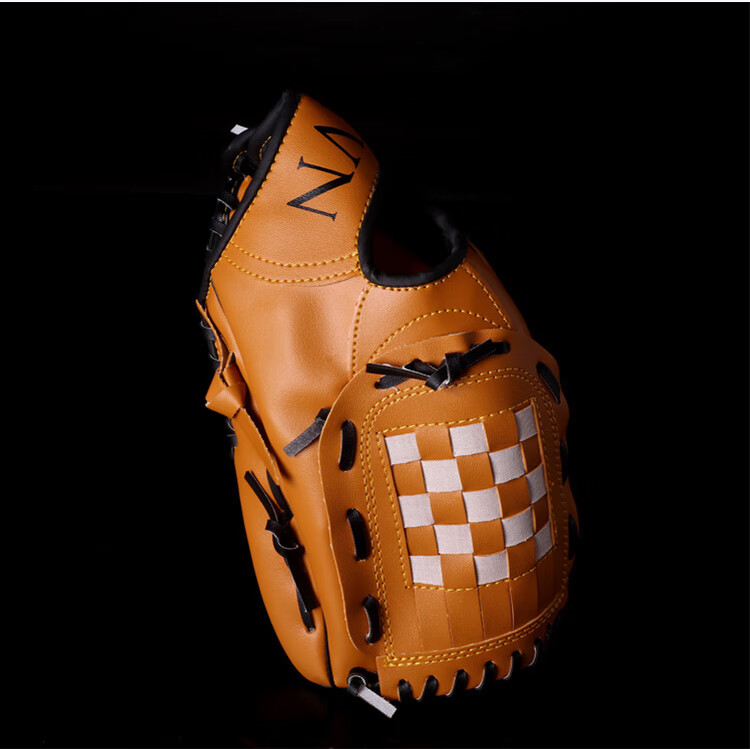 INVUI Baseball Glove Pitching Softball Kids Thickened Wear-Resistant Catcher's Glove (1 Soft Baseball) Size S Pink 9