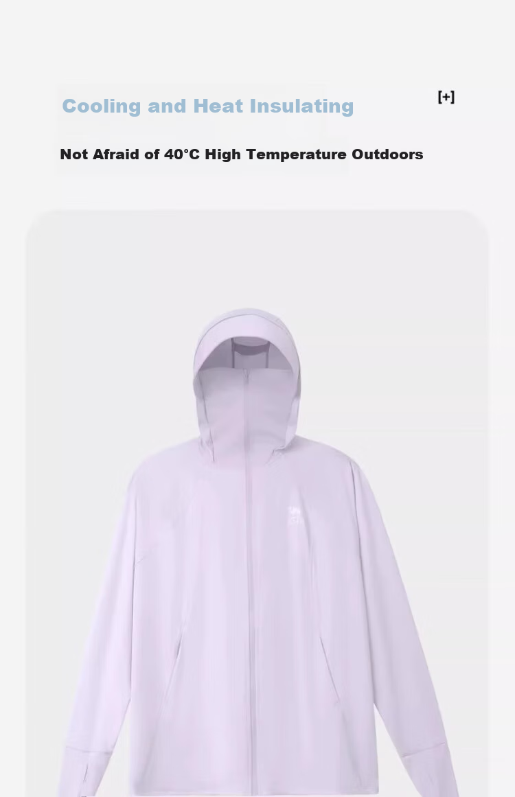 CAMEL Original Yarn Sun Protection Clothing, Loose-Fitting Hooded Heat-Resistant Quick-Drying Breathable Cool-Feeling Sun Protection Garment A25BAVV107 5
