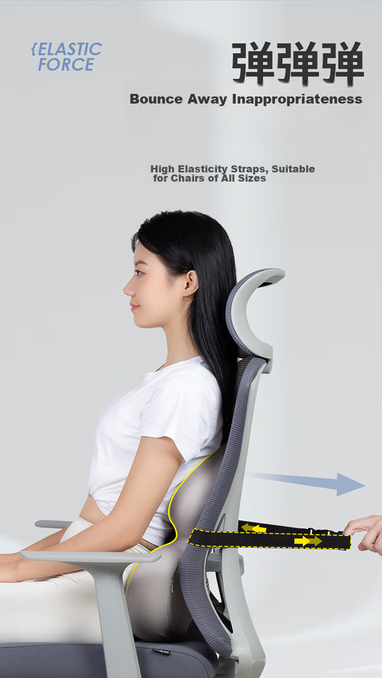 JAGO Lumbar Support Cushion Pillow Backrest for Office Chair, Car Seat, And Long Sitting to Provide Back Support 8