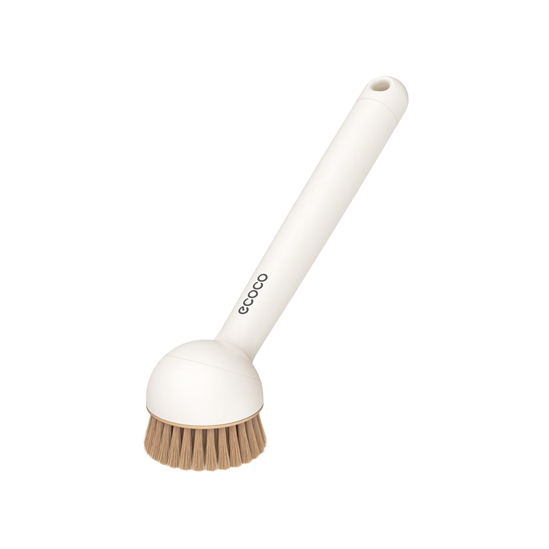 Ecoco Pot Scrubber Kitchen Cleaning Brush Non-Damaging Multi-Functional Long Handle Pot Brush E24056 Yellow