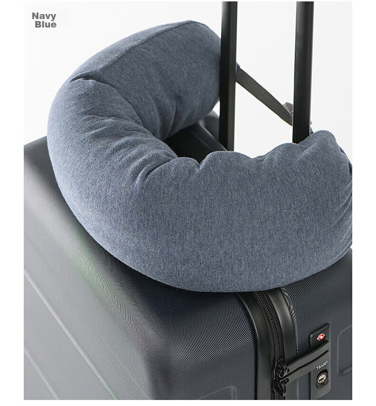 MUJI Comfortable Neck Pillow, Mid-Autumn Festival Gift, Nap Pillow, U-Shaped Pillow, Office Headrest, Backrest with Cap, Dark Gray 6