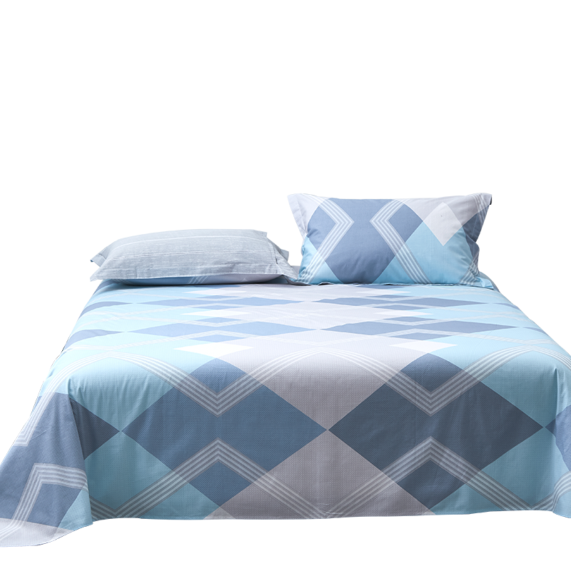 AVIVI Class A Pure Cotton Bed Sheet, Single Cotton School Bed Sheet for Dormitory, Single Piece, Badeler, 160*230m