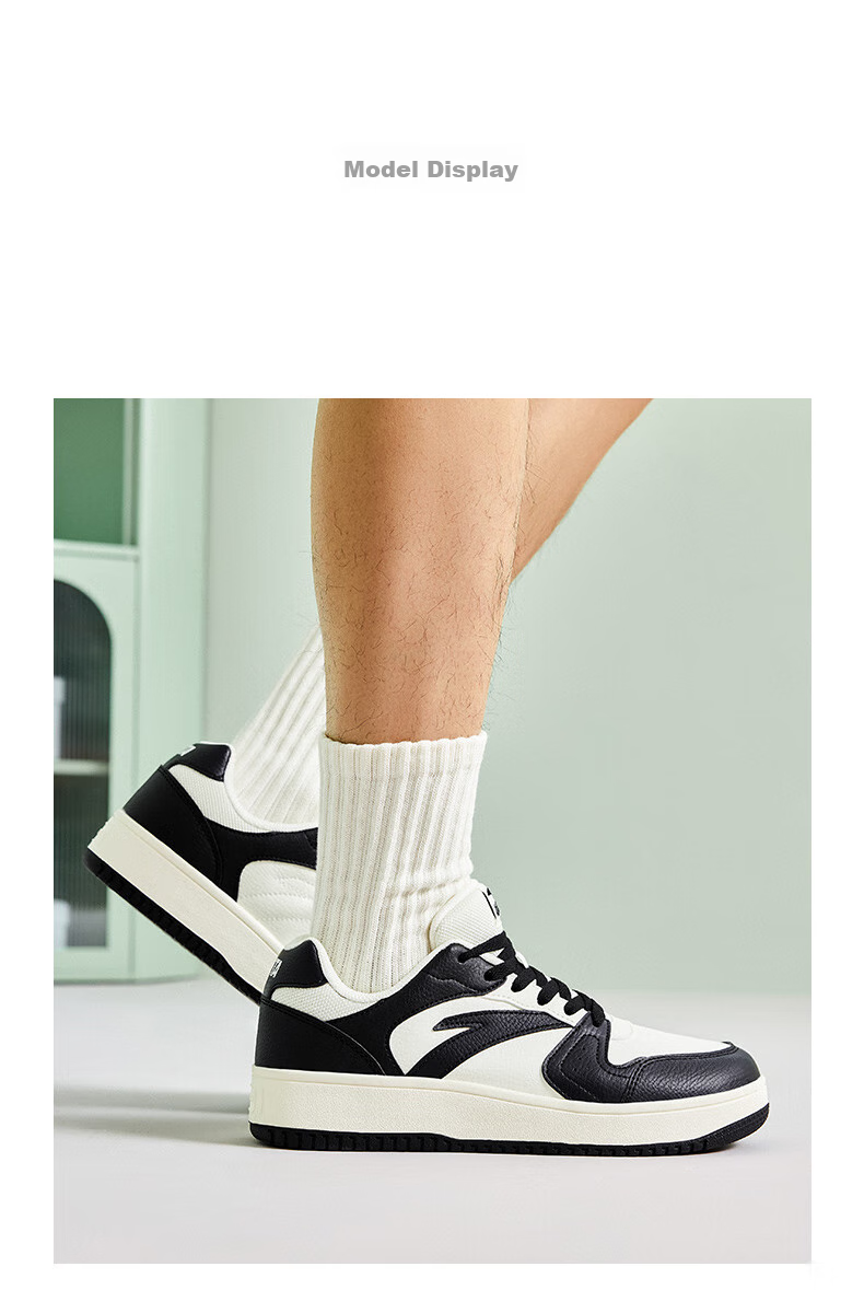 Anta Origin Year 2.0 | Men's Thick-Soled White Sneakers, Breathable Retro Casual Sports Shoes for Couples, Summer Height-Increasing Sneakers 7
