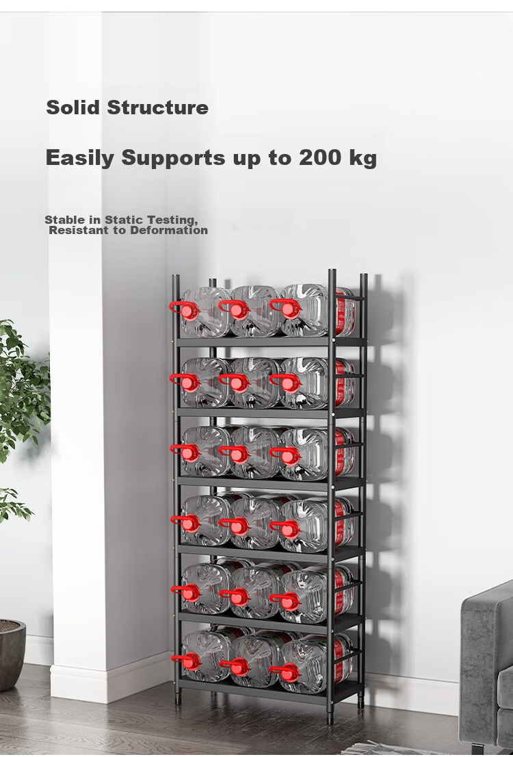 Anerya Steel Bookshelf, Floor-Standing, 176cm, Multi-Tier Simple Bookcase, Storage Rack, Display Shelf, Storage Organizer, 6 Layers, 62cm 5