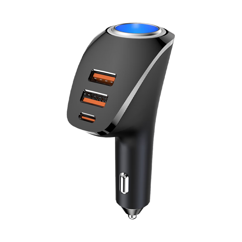Newmine Car Charger Super Fast Charging Cigarette Lighter Charger Dual Port Car Charger KC10