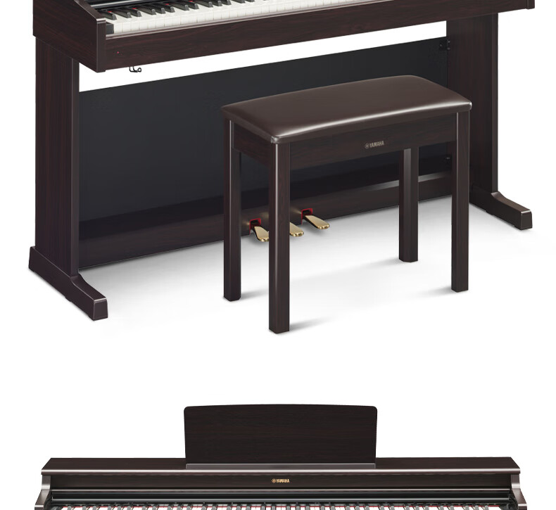 YAMAHA Upgraded YDP165R88-Key Weighted Hammer Adult Professional Exam-Grade Upright Digital Piano 9