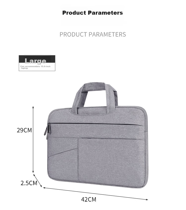 BUBM Laptop Handbag for Men, Suitable for Apple, Lenovo, Huawei 13-Inch Computers, Briefcase Inner Pocket Bag 12