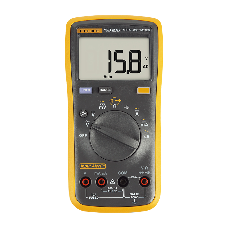FLUKE 15B MAX-02 Digital Multimeter, High-Precision Intelligent Electrician Meter, Universal Meter, Multi-Purpose Ammeter
