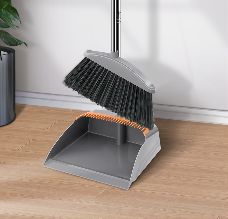 Lilin Windproof Broom with Comb-Shaped Dustpan, Sweeping Set for Home Use, 2-Piece Combinatio 2