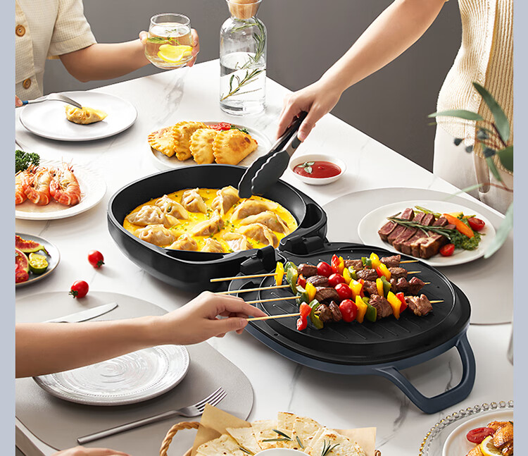 Joyoung Home Use 36mm Deep Electric Griddle Breakfast Maker, Double-Sided Heating Pancake Pan JK30-GK128 20
