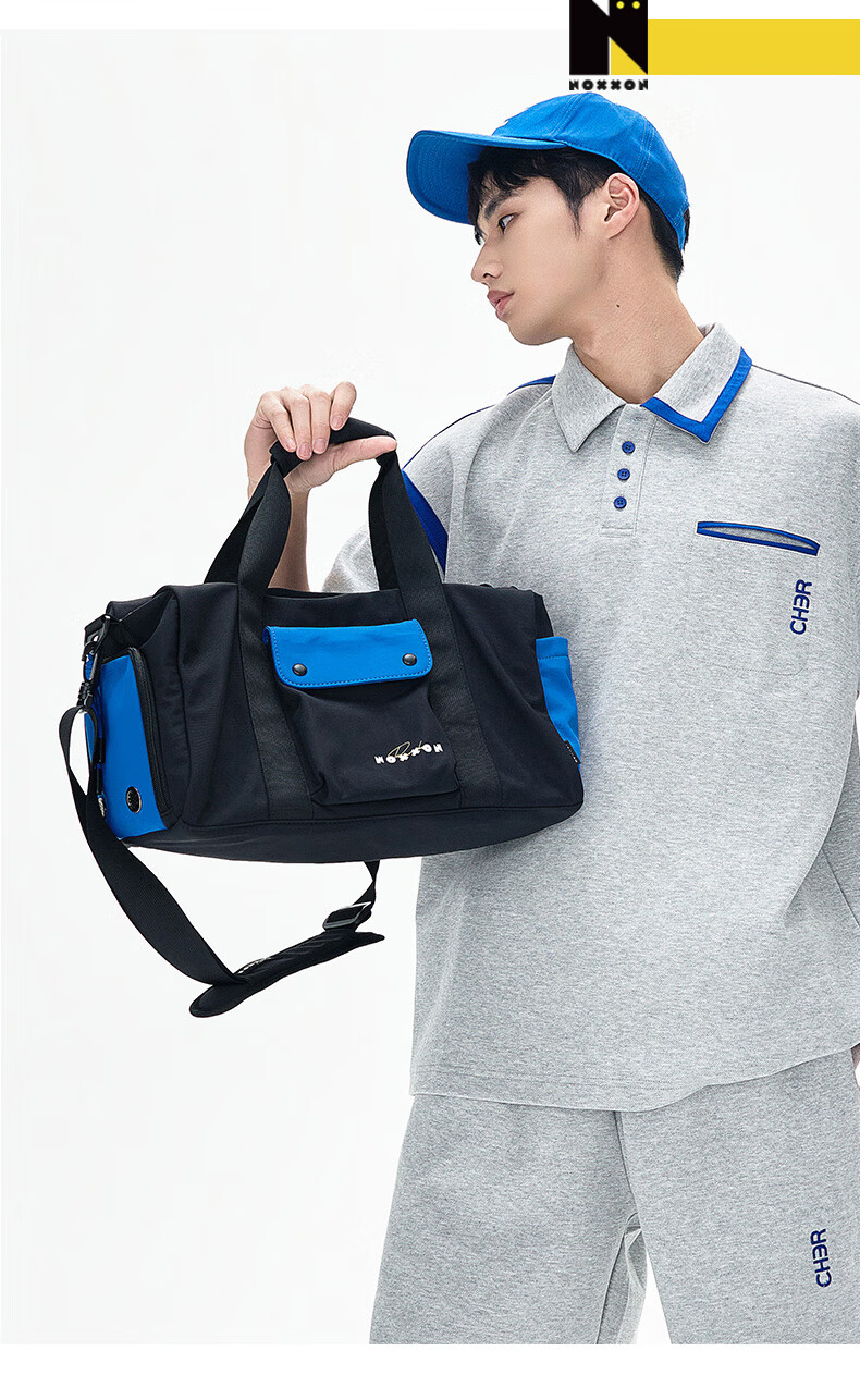 NOXXON Dry-Wet Separation Sports Fitness Bag for Women, Short-Trip Travel Bag, Casual Crossbody Large Capacity Swimming Yoga Bag 19