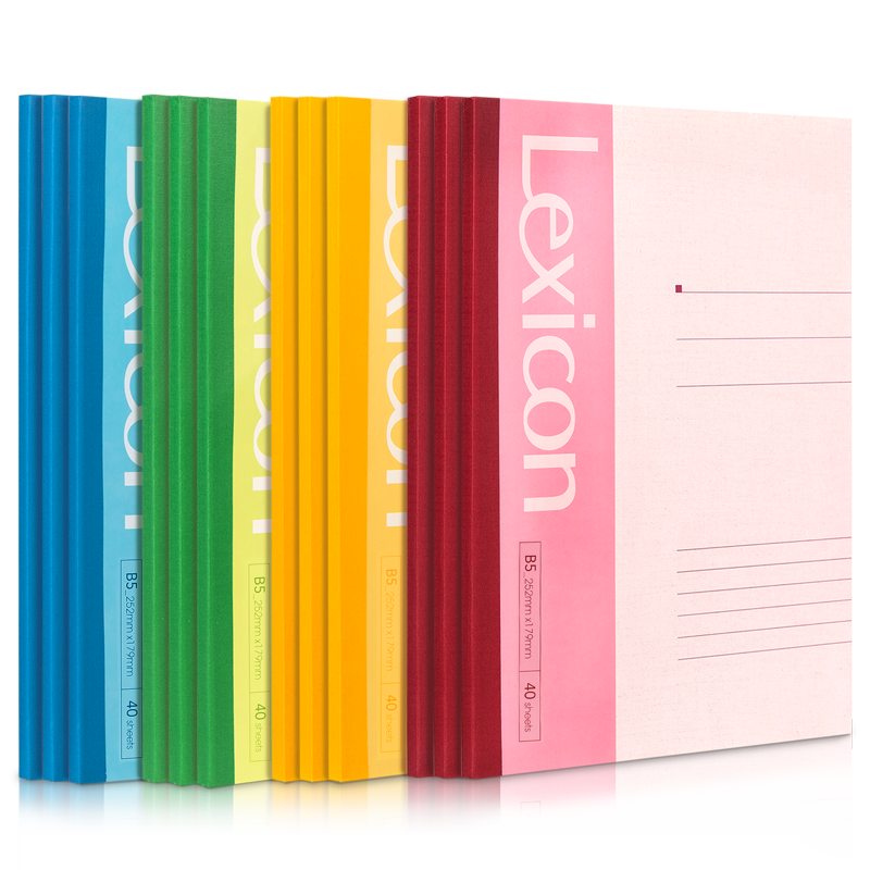 Deli 12 B5 Notebooks, 40 Sheets Each, Wirebound Soft Cover, for Notes/journaling/work, Stationery Office Supplies, 7662
