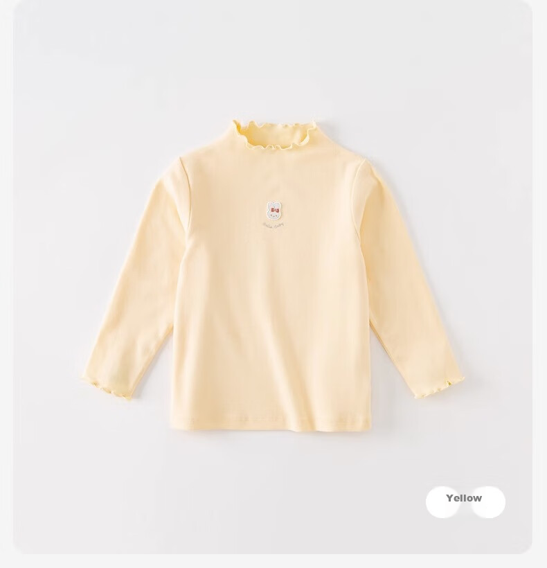 DAVE & BELLA Children's Undershirt, 2023 Autumn Children's Clothing, Girls' Long-Sleeve T-Shirt, Baby Inner Wear Top 15