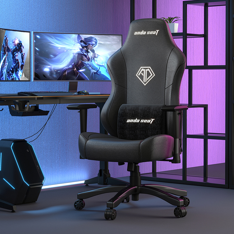 AndaseaT Gaming Chair, Computer Chair, Ergonomic Office Chair, Ares Throne, Black And Silver Color