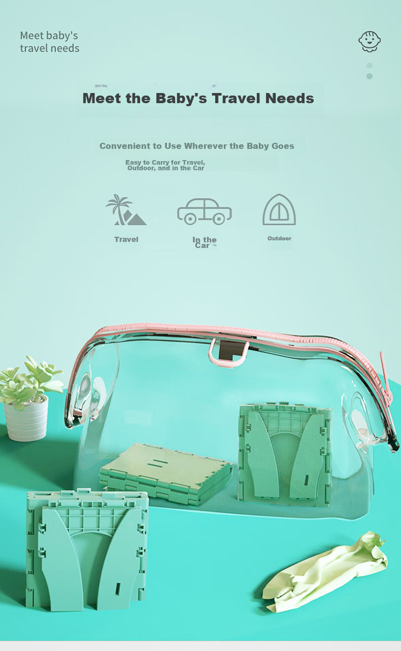 BWNK Portable Folding Toilet for Children, Travel Potty Chair for Infants And Toddlers, Baby Toilet Seat for Boys And Girls 3