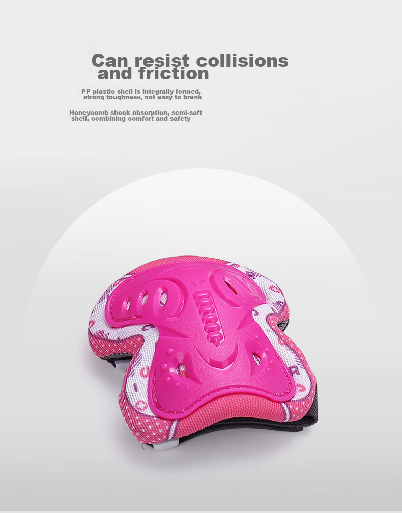 Micro Ancient Children's Protective Gear Roller Skates Skateboard Balance Bike Helmet Micro Anti-Fall Hand Elbow Knee X8M Pink S Size 9