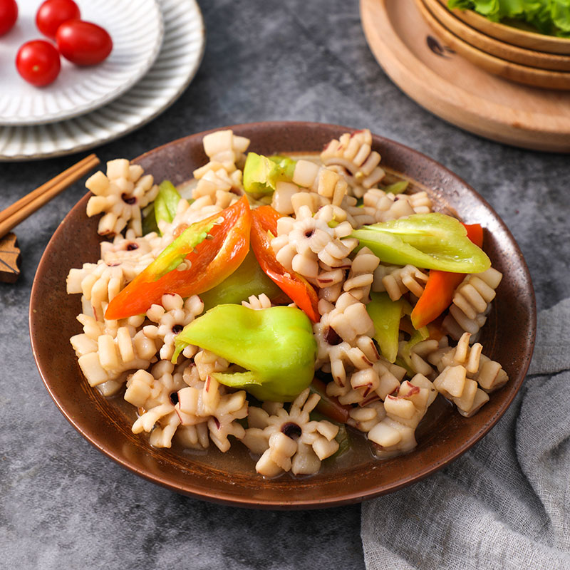 初鲜冷冻鱿鱼花250g 速冻锁鲜 免切 烧烤火锅食材 海鲜软足 海鲜送礼