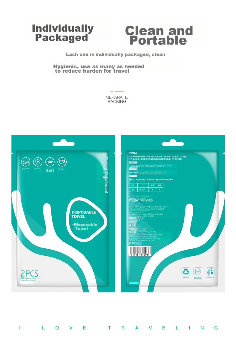 Etravel Disposable Bath Towel Set for Business Trips And Travel, Compact Face Towels for Men And Women (70*100) 7