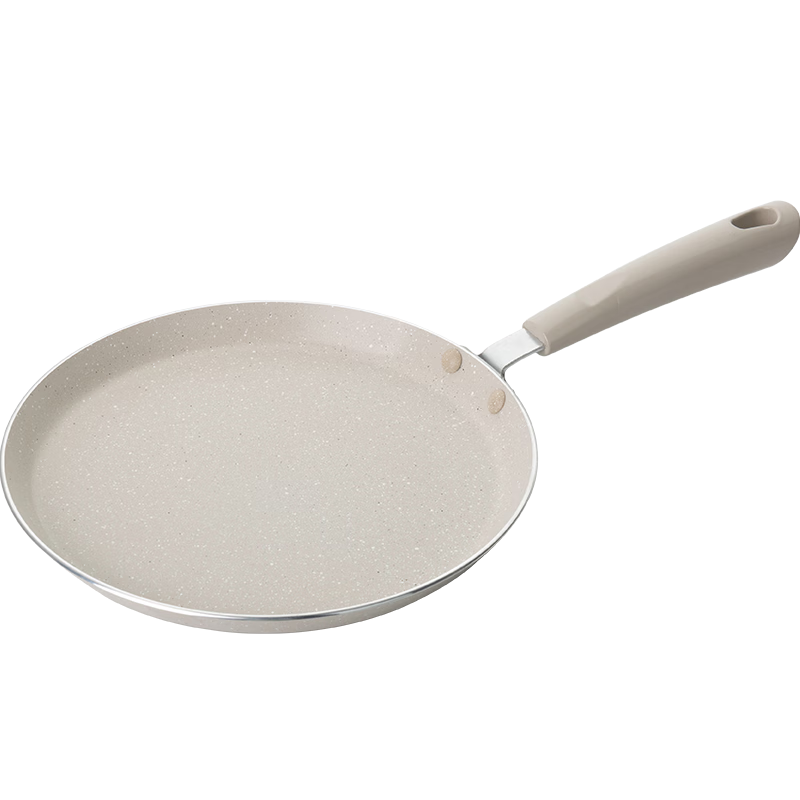 FOR BAKE Non-Stick Flat Bottom Frying Pan with Maifan Stone Color, Suitable for Induction And Gas Stoves, 22cm