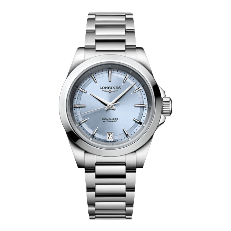 LONGINES Swiss Watch, Conquest Series Dynamic Women's Steel Strap Mechanical Watch, L34304926