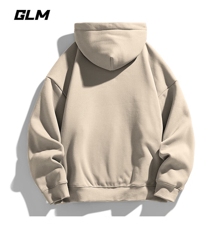 GLM Men's Heavyweight Loose Fit Hoodie Autumn Winter Casual Fleece Lined Youth Trendy Jacket Heather Gray Fleece Lined 3XL 9