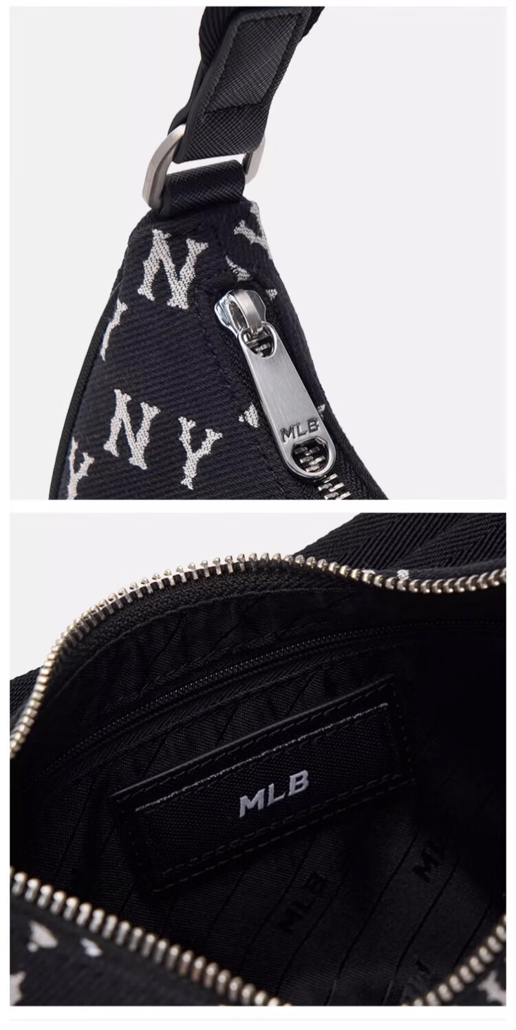 MLB Handbag for Women, Underarm Bag, Crossbody Bag, Handbag, Shoulder Bag, Travel Bag, Tote Bag, Gift, 3ABQS014N-50BKS 9
