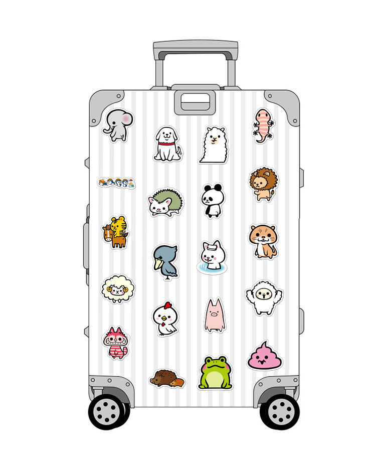 Banjeni Luggage Stickers Refrigerator Car Wall Laptop Storage Box Cabinet Decorative Non-Residue Personalized Stickers 14