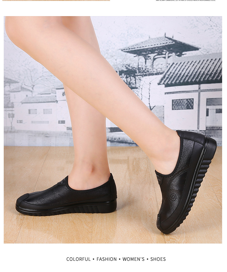 Ankang Old Beijing Cloth Shoes, Women's Soft-Soled Breathable Soft-Faced Shoes for Middle-Aged And Elderly, Lightweight Casual Round-Toe Shoes for Seniors AK77701 Black Size 40 13
