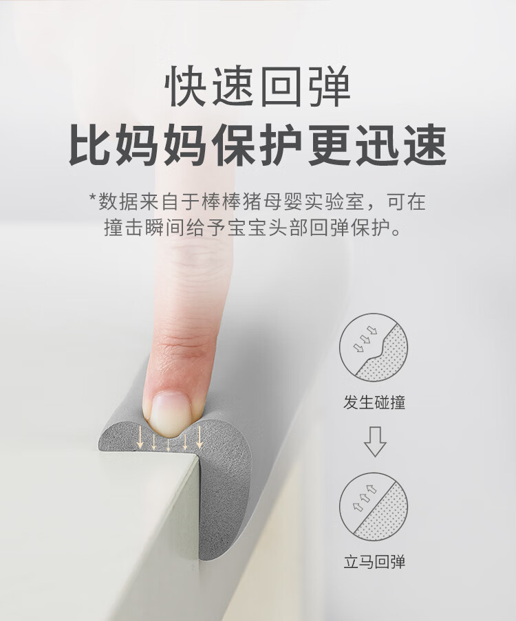 Bangbangzhu L-Shaped One-Tear Adhesive Safety Bumper Strip, Wall Corner Protection Strip, Thickened, 4-Meter Package, Gray 3