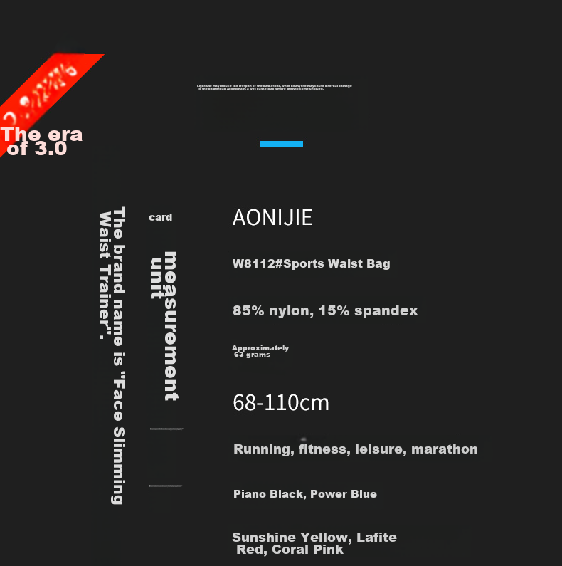 AONIJIE Running Waist Pack for Men And Women, Invisible Ultra-Thin Multifunctional Waterproof Hiking Marathon Outdoor Trail Sports Phone Pouch 13