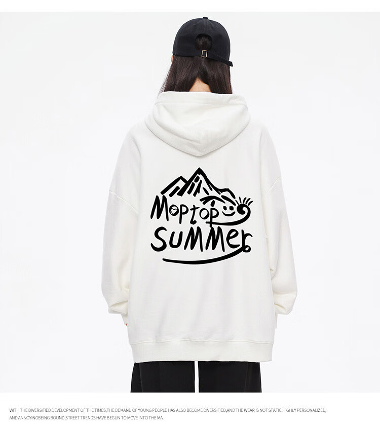 MMOPTOP Trendy Printed Sweatshirt for Men, Spring And Autumn American Style Loose Comfortable Casual Top MMWY01 Black M 7