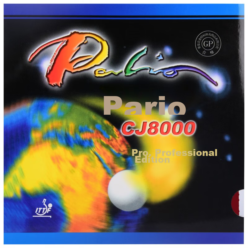 Palio Table Tennis Rubber, Table Tennis Racket Reverse Rubber Inner Energy Set, Blue Sponge CJ8000 Professional Version, Black, 45-47 Degrees