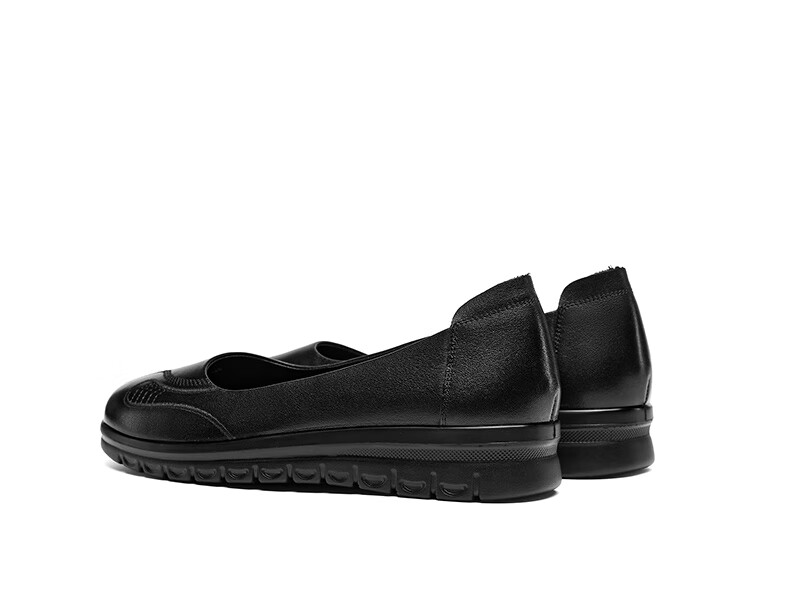 Eierkang Middle-aged and Elderly Women's Soft Sole Leather Shoes 16882W Off-white Size 39 41