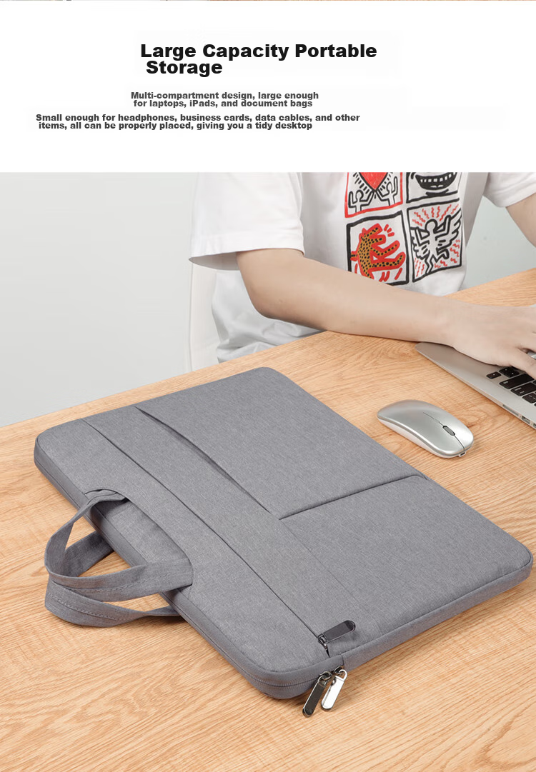 BUBM Laptop Handbag for Men, Suitable for Apple, Lenovo, Huawei 13-Inch Computers, Briefcase Inner Pocket Bag 2