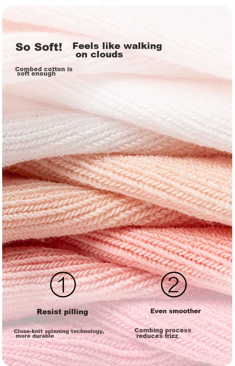 BALABALA Children's Socks, Spring And Autumn, Boys And Girls Cotton Socks, Solid Color Baby Toddler Mid-Calf Socks, Five Pairs Pack, 208924172205 3