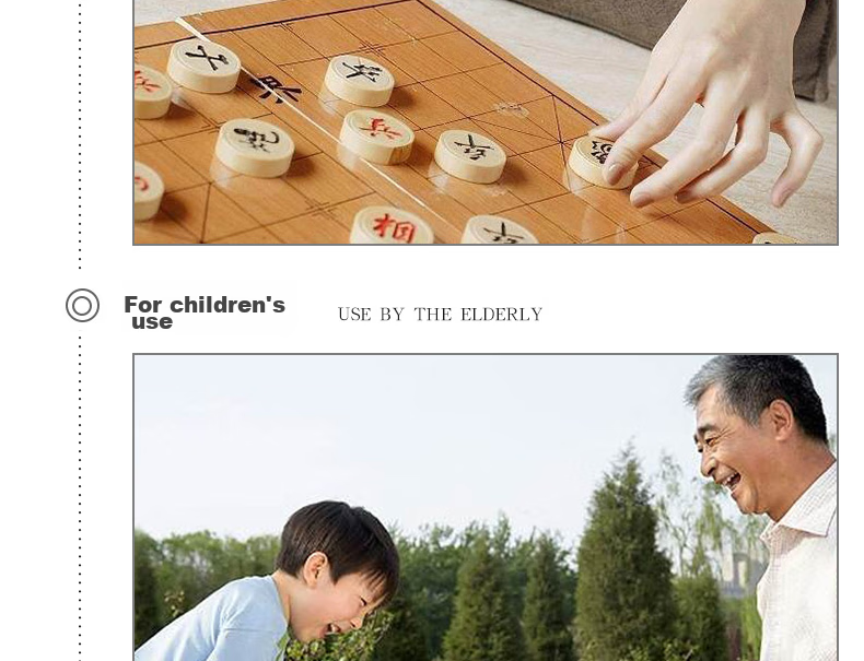 Huasheng Golden Phoebe Chinese Chess Solid Wood with Leather Board Gift for Father-in-law 6.0 Jinlong High-end Chinese Chess Set 16