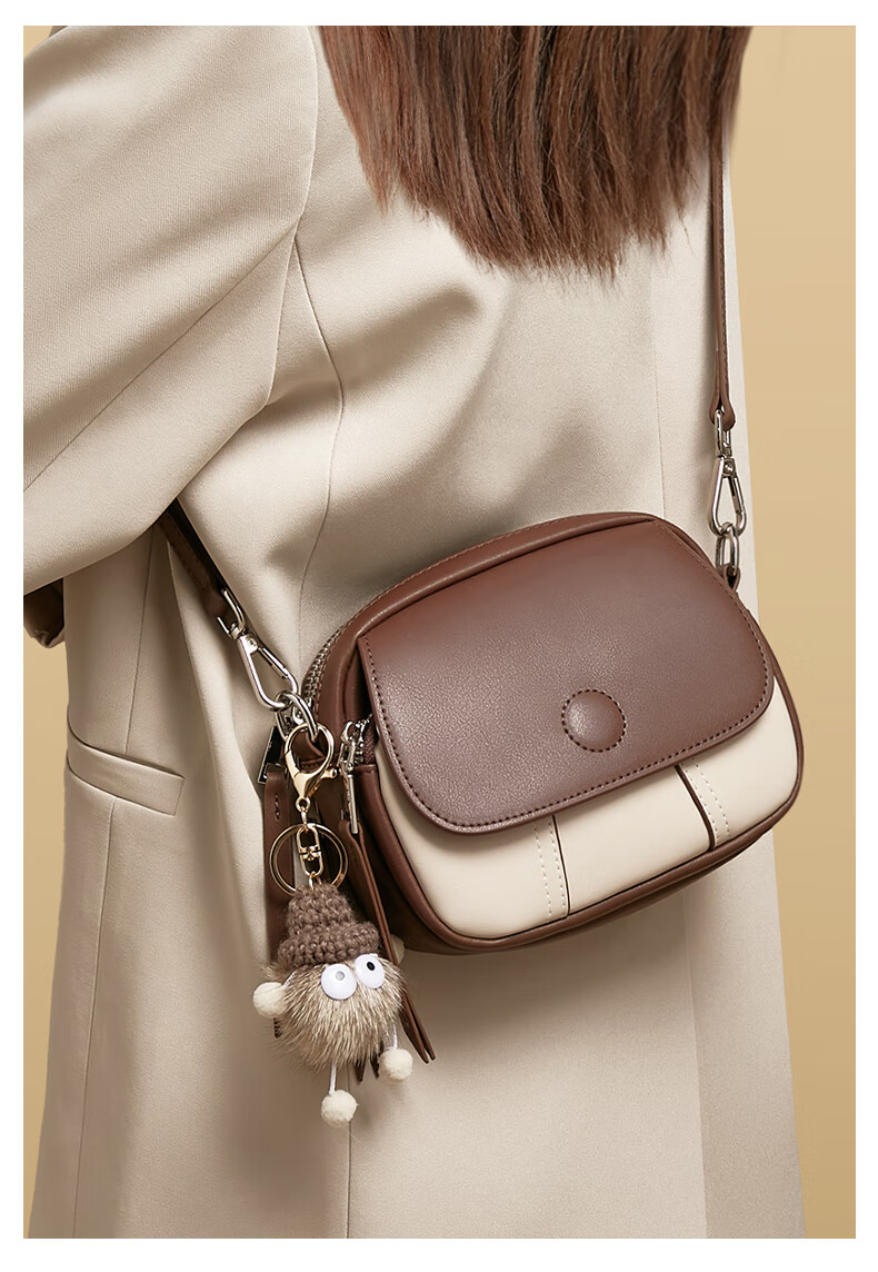 FOXER Leather Women's Handbag, Large Capacity Shoulder Bag, Crossbody Bag, Small Purse, Light Luxury Valentine's Day Gift 9