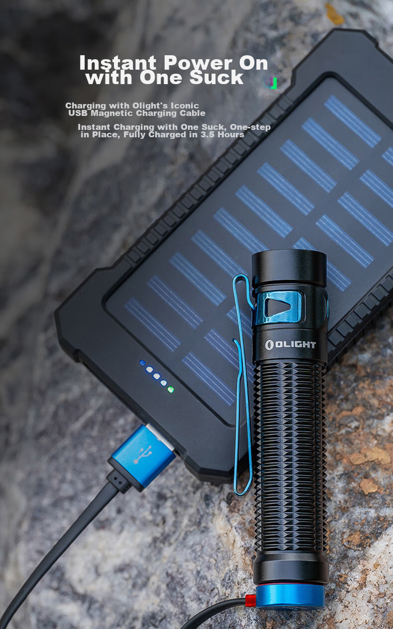 OLIGHT Baton 4 Pro Compact High-Intensity Flashlight Long Battery Life Portable Outdoor Emergency Light 8
