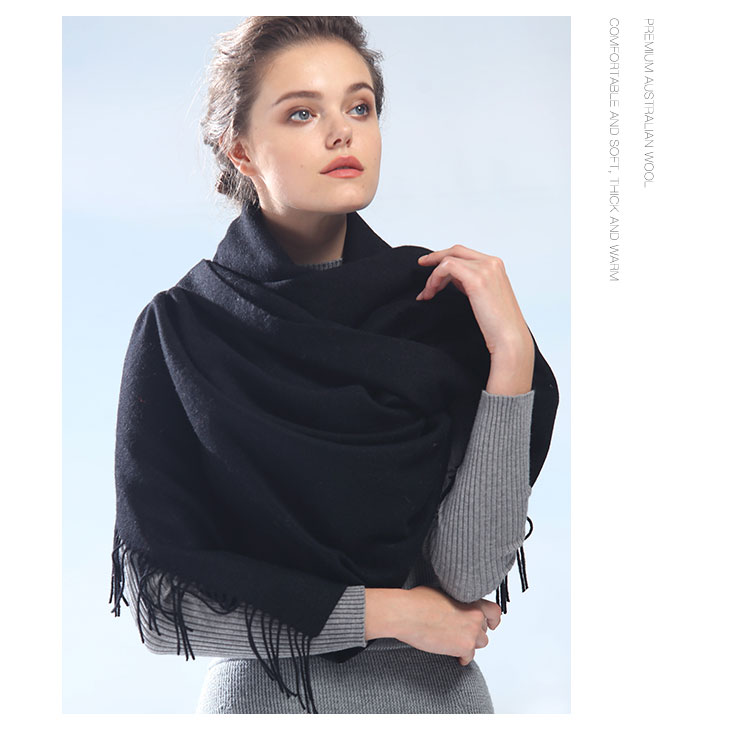 Hengyuanxiang 100% Pure Wool Office Air Conditioning Shawl for Women, Autumn Scarf, New Style Birthday National Day Gift for Elders 11