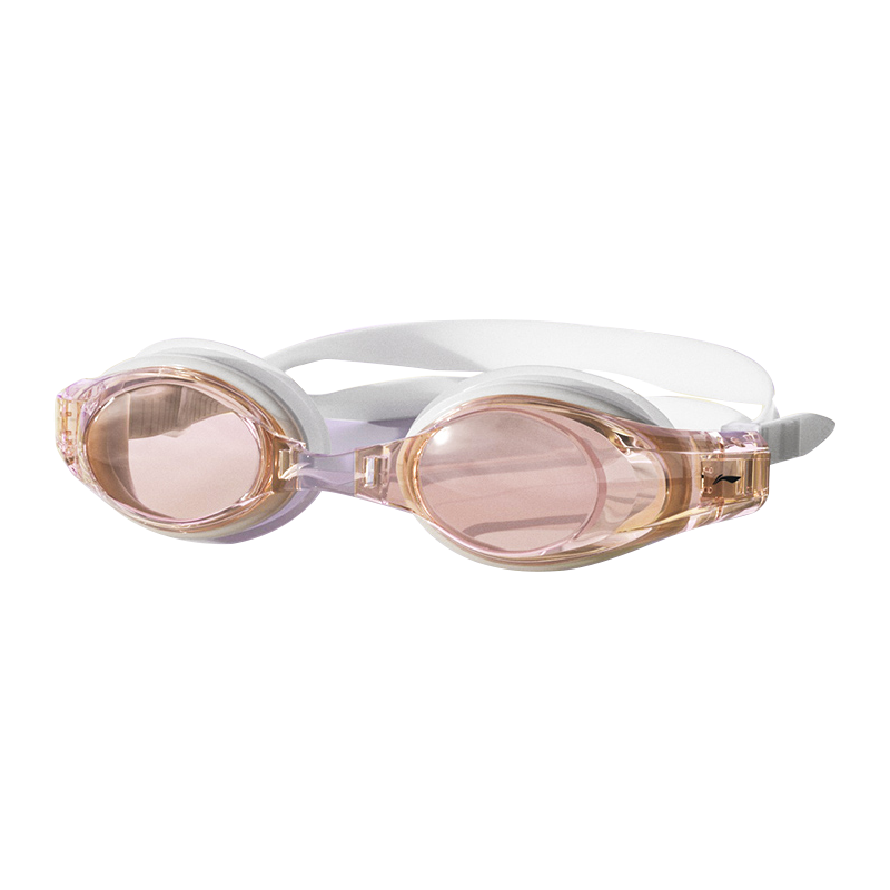 Li-Ning Women's Swimming Goggles, Waterproof And Anti-Fog, High-Definition Swimming Equipment, Myopia Glasses for Swimming, LSJK608-14