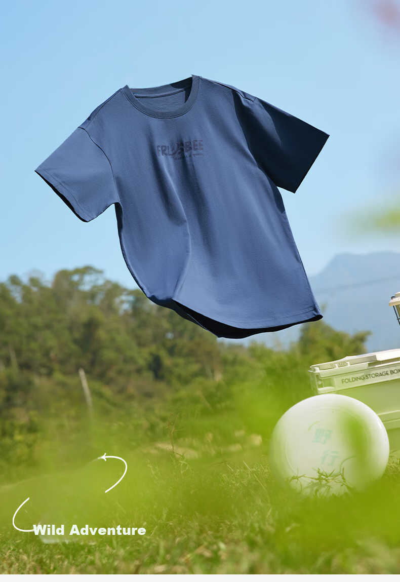 361° T-Shirt Short Sleeve Summer Unisex Breathable Loose Fit Printed Crew Neck Sports Casualwear 632623109-5 36