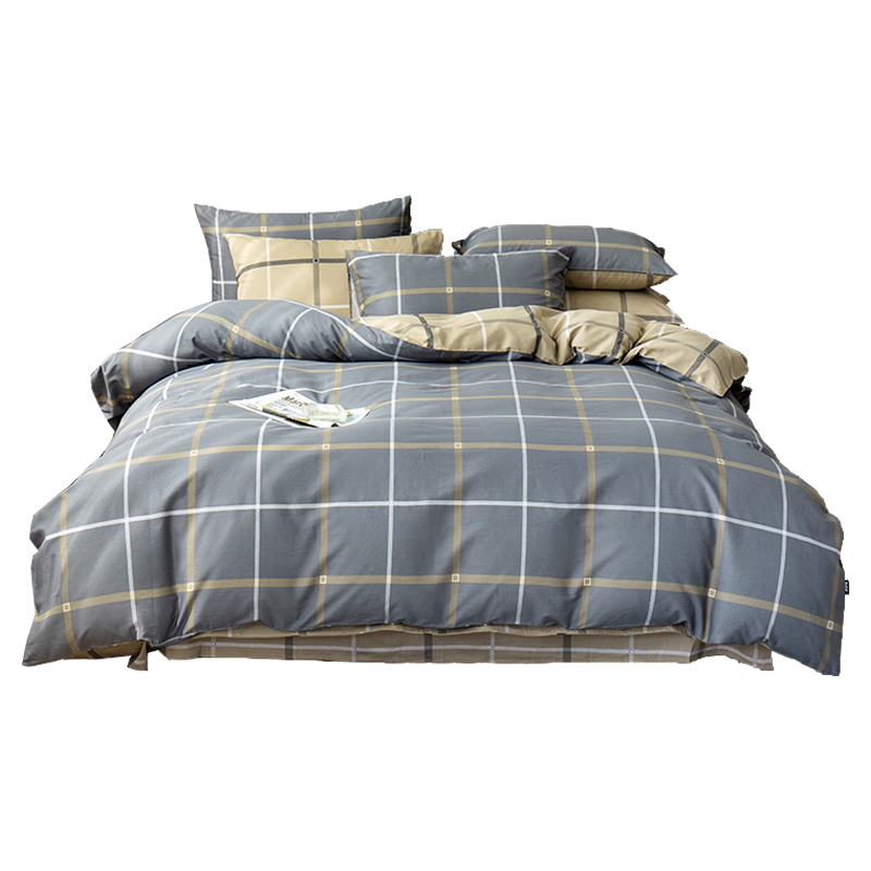 Dohia Duvet Cover Single Piece, Double Full Cotton Quilt Cover, Pure Cotton Duvet Cover for 1.5-Meter Bed, 203*229cm